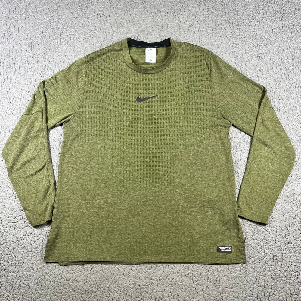 Nike Pro Dri-FIT ADV Men L Training Top Green DD1883-328 Activewear Gorpcore